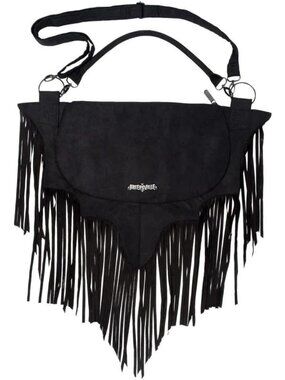Bat Wing Fringe Shoulder Bag | Women's Stylish Purse | Unique Handbag Accessory